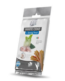 N&D White Dental Treat Coat Sea bass Medium/Maxi 100 g (7 szt) przysmak dentystyczny dla średnich i dużych psów