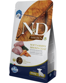 N&D Brown Dog Puppy Mini Lamb, Spirulina, Carrot 1,5 kg