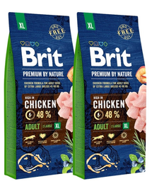 BRIT Premium By Nature Adult Extra Large XL 30 kg (2 x 15 kg)