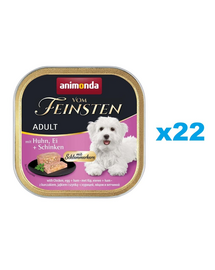 ANIMONDA Vom Feinsten Adult kurczak, jaja i szynka 22x150g