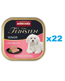 ANIMONDA vom Feinsten Senior Serca Indycze 22x150 g