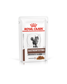 ROYAL CANIN Cat Gastro Intestinal Moderate Calorie 48 x 85 g mokra karma dla kotów z zaburzeniami żołądkowo-jelitowymi, z tendencją do nadwagi