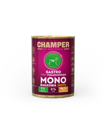 CHAMPER Gastro Turkey monoprotein kutyatáp pulykahússal 400 g