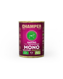 CHAMPER Gastro Lamb monoprotein kutyatáp bárányhússal 400 g