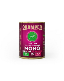 CHAMPER Gastro Beef monoprotein kutyatáp marhahússal 400 g