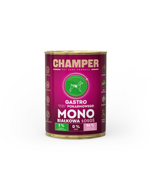 CHAMPER Gastro Salmon monoprotein kutyatáp lazaccal 400 g