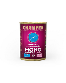 CHAMPER Immuno Salmon monoprotein kutyatáp lazaccal 400 g