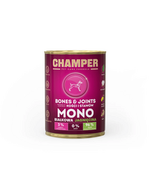 CHAMPER Bones Joints Lamb monoprotein kutyatáp bárányhússal 400 g