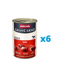 ANIMONDA GranCarno zestaw z wołowiną i sercami 6 x 800 g