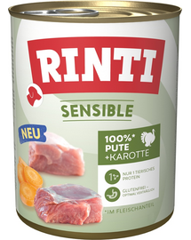 RINTI Sensible Pulyka sárgarépával 800 g