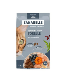 SANABELLE Adult Pisztráng 8 kg felnőtt macskák számára