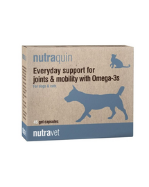 NUTRAVET Nutraquin 45 Omega-3 ízületi kapszula kutyák és macskák számára