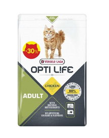 VERSELE-LAGA Opti Life Cat Adult Chicken 1kg -30% promo macskaeledel felnőtt macskáknak csirkével