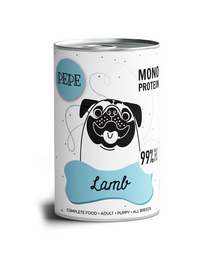 PAKA ZWIERZAKA PEPE Lamb 99% (juhhús) 800 g monoproteinás táplálék