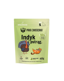 PAKA ZWIERZAKA Száraz táp Indik pisztránggal kölyökkutyáknak S 400 g