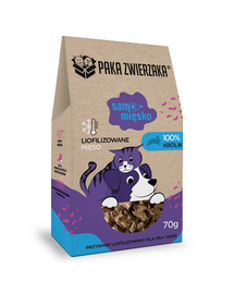 PAKA ZWIERZAKA Samo míśko Viande lyophilisée de lapin pour chiens et chats 70 g