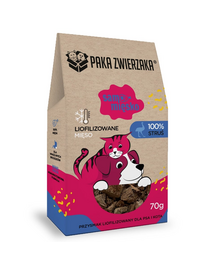 PAKA ZWIERZAKA Samo míśko Strúsz liofilizált husi kutyáknak és macskáknak 70 g