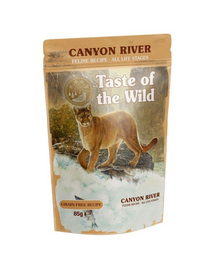 Canyon River 85 g mokra karma z pstrągiem dla kota
