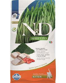 FARMINA N&D Spirulina Kiscica Hering és Farkasbogyó 300 g