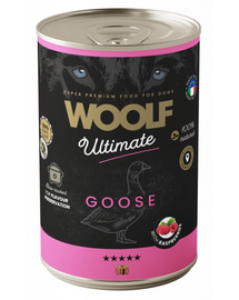 WOOLF Ultimate Adult Dog Goose and Raspberries 400g nedves táplálék kacsahússal és málnával kutyák számára