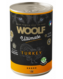 WOOLF Ultimate Adult Dog Turkey and Thyme 400g nedves kutyaeledel pulykával és kakukkfűvel