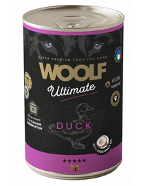 WOOLF Ultimate Adult Dog Duck and Coconut oil 400g nedves táplálék kacsával és kókuszolajjal kutyák számára