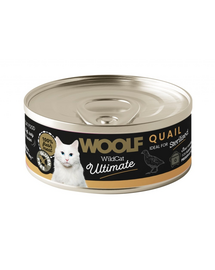 WOOLF Wild Cat Ultimate Sterilised Quail Pate 85g pasztet fürdőtojás macskáknak