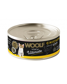 WOOLF Wild Cat Ultimate Kitten Chicken Pate 85g pasztet csirkével kölyökkutyáknak