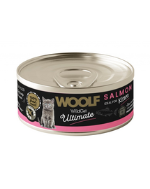 WOOLF Wild Cat Ultimate Kitten Salmon Pate 85g lazacspaté kölyökkutyáknak