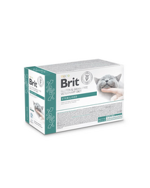 BRIT Veterinary Diet Grain Free Sterilised Cat Fillets in Gravy 12x85g ivartalanított felnőtt macskák számára