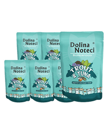 DOLINA NOTECI Superfood pstrąg i tuńczyk mokra karma dla kotów 10x85 g