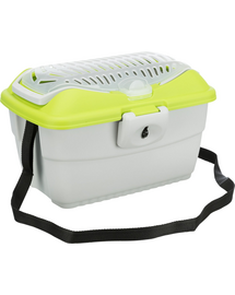 TRIXIE Transporter Mini-capri 40x22x30 cm jasnoszary/zielony