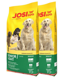 JOSERA JosiDog Senior Light 2x15 kg idősebb és kevésbé aktív kutyák számára