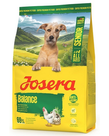 JOSERA Senior Balance 3 kg – alacsony zsírtartalmú eledel idős kutyák számára