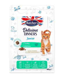 BUTCHER'S Functional Cat Kitten dla kociąt z indykiem 800 g