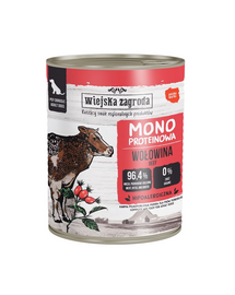 WIEJSKA ZAGRODA Monobiałkowa Wołowina nedves kutyatáp 800 g