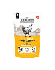 WIEJSKA ZAGRODA Csirke filé nedves macskaeledel 85 g