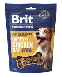Premium by Nature Semi-moist Snack Chicken and Raspberry 180g półmiękka przekąska dla psów z kurczakiem i malinami