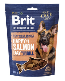 BRIT Premium Dog Semi-moist Snack Salmon 180 g félig nedves jutalom kutyáknak