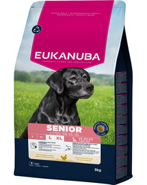 EUKANUBA Senior Large Breeds Chicken 3 kg száraz táp idős nagytestű kutyáknak friss csirkével