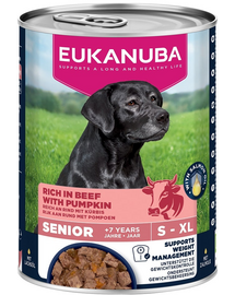 EUKANUBA Life Care Senior Rich in Beef 400 g pasztet idősebb kutyák számára, gazdag marhahúsban és tökben