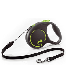 Black Design M Cord 5 m green smycz automatyczna