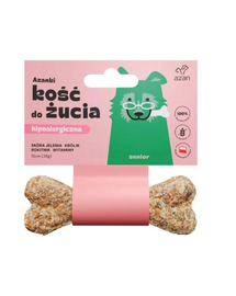Kość ze skóry jelenia dla starszego psa Senior 12cm