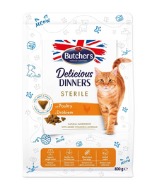 BUTCHER'S Functional Cat Indoor dla kotów niewychodzących z drobiem 800 g