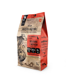 WIEJSKA ZAGRODA Marhahús pulykával kutyáknak, L 2 kg