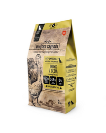 WIEJSKA ZAGRODA Pulyka kacsával kutyáknak száraz táp M 2 kg