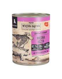 WIEJSKA ZAGRODA Húsos lakoma nedves táplálék kölyökkutyák számára 800 g