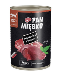Wieprzowina z jeleniem mokra karma dla kotów 400 g