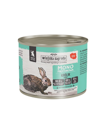 WIEJSKA ZAGRODA Monobiałkowa Nyúl nedves táplálék kölyökkutyák számára 200 g