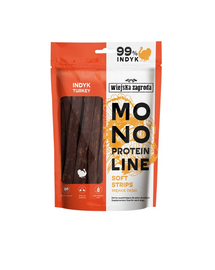 WIEJSKA ZAGRODA Monoprotein puha csíkok kutyáknak Pulyka 100 g